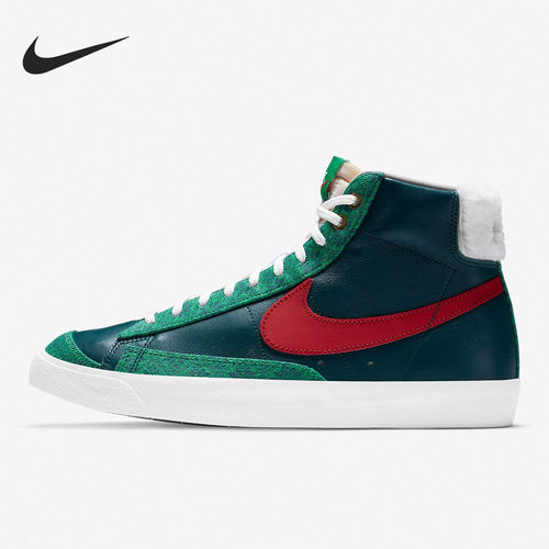 Nike耐克正品Blazer 77 Christmas男款中帮圣诞板鞋DC1619-300