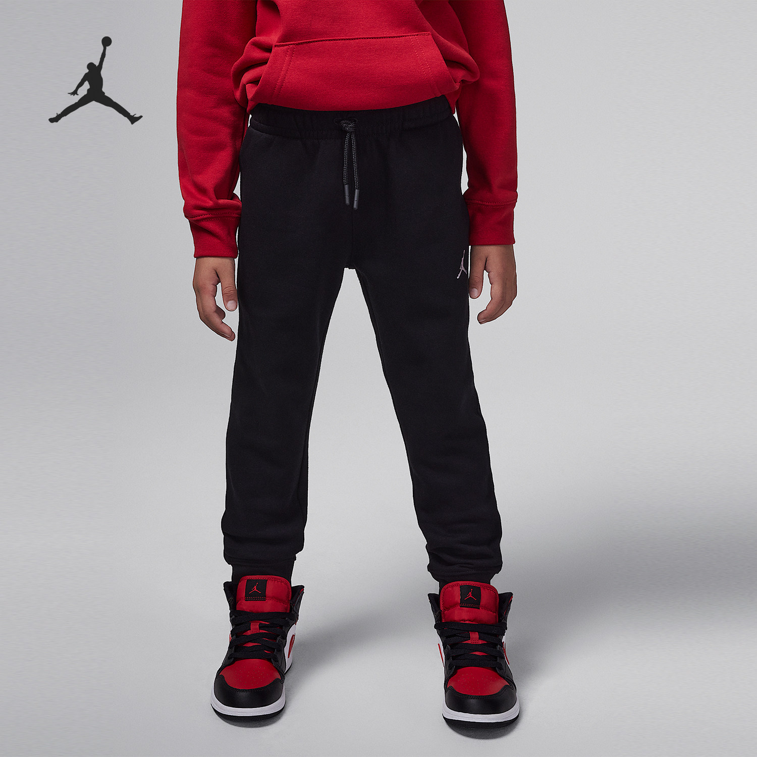 Nike/耐克正品JORDAN小童针织经典系带休闲运动裤HV1559-010