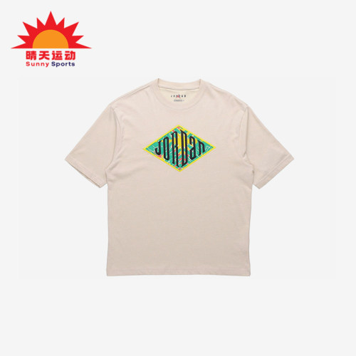 Nike/耐克正品JORDANSportDNA新款男燕麦色经典短袖T恤CN3114-140