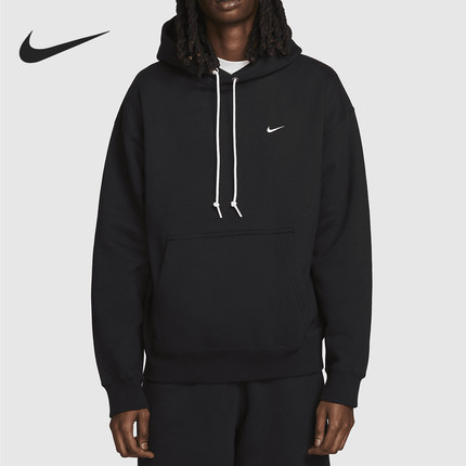 Nike/耐克官方正品Solo Swoosh男士加绒套头连帽卫衣DX1355-010