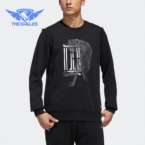 Adidas/阿迪达斯正品WJ GFX SWT男士休闲印花圆领运动卫衣GF4040