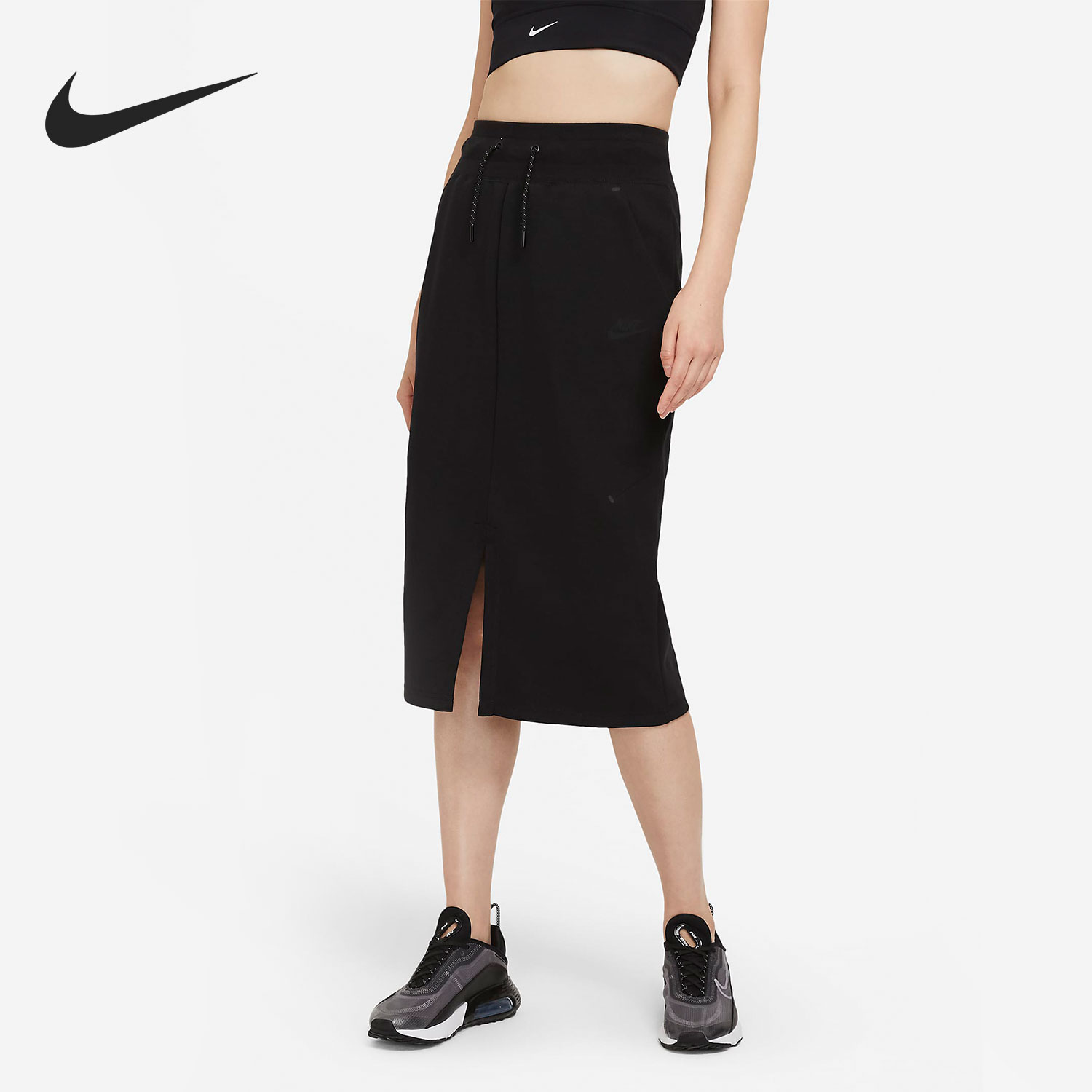 Nike/耐克正品SPORTSWEAR TECH FLEECE女子针织半身裙 CZ8919-010