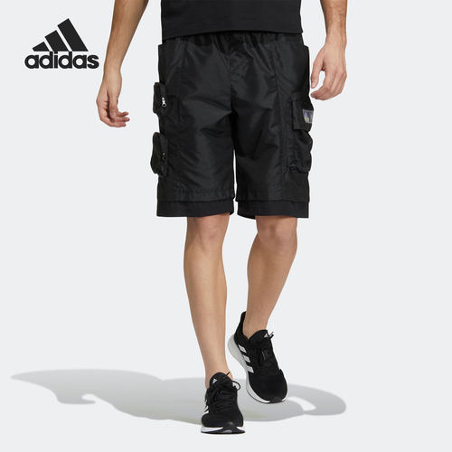 Adidas/阿迪达斯正品透气舒适休闲男子运动工装五分裤HE7436