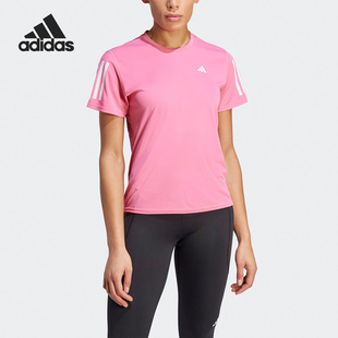 阿迪达斯正品 TEE女子跑步运动短袖 OWN RUN IL4128 THE Adidas