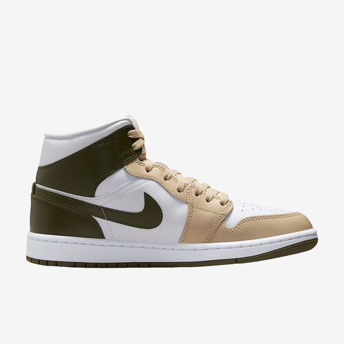 Nike耐克正品Air Jordan 1女款中帮运动休闲缓震篮球鞋BQ6472-120