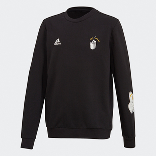 阿迪达斯正品 套头衫 当季 大童运动休闲长袖 FL2820 新款 Adidas