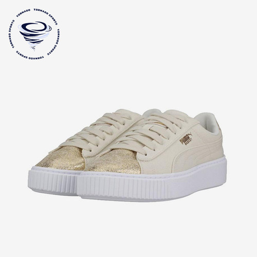 Puma/彪马正品经典女士防滑复古轻便耐磨厚底运动板鞋366494-01