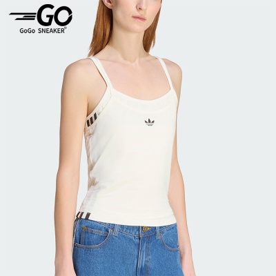 Adidas/阿迪达斯正品三叶草女士圆领休闲运动修身背心T恤KW4525