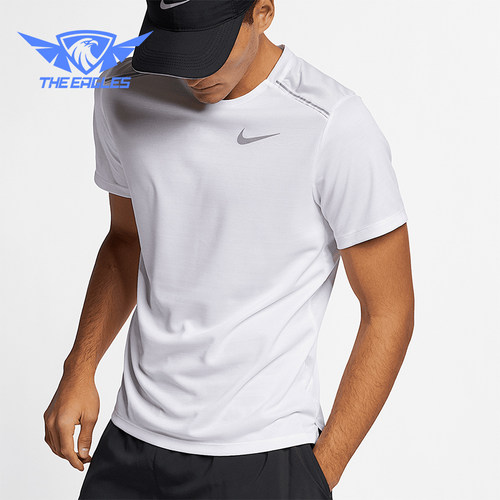 Nike/耐克正品夏季新款男士运动跑步透气训练短袖AJ7566-100