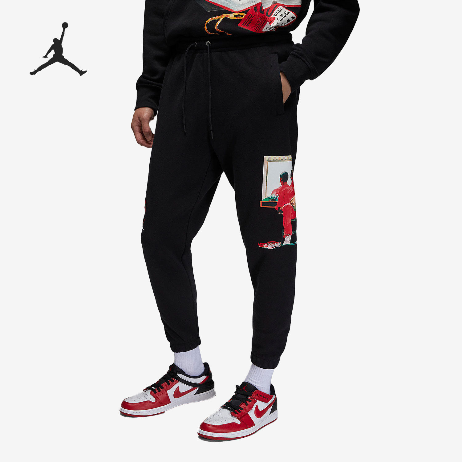 Nike耐克正品Jordan Artist Series男加绒运动裤DV1602-010