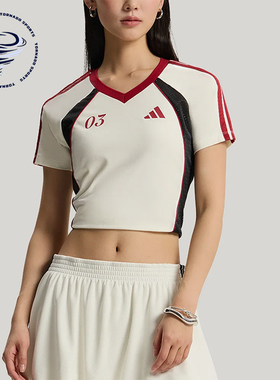 Adidas/阿迪达斯正品TIROSLIMFITIROT-SHIRT女经典短袖T恤KZ2387