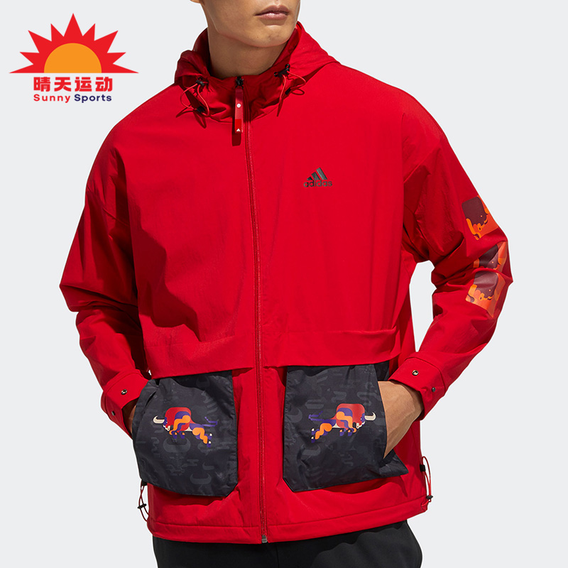 Adidas男子外套休闲运动夹克