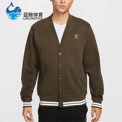 Nike/耐克正品Court Fairway男士休闲针织复古运动外套IQ3973-212