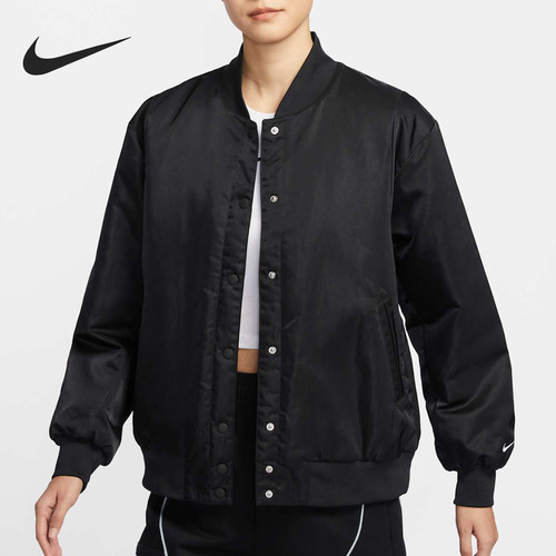 Nike/耐克官方正品新款女士梭织立领宽松运动休闲外套HJ0972-010