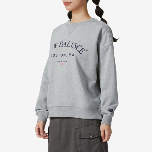 New Balance/NB正品运动女子舒适百搭休闲卫衣套头衫AWT51371-AG