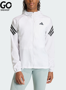 Adidas/阿迪达斯正品2026春季款女士连帽经典运动耐穿外套KQ8072