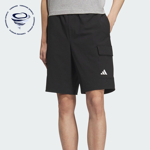 Adidas/阿迪达斯正品2025男士透气工装休闲户外短裤KC3089