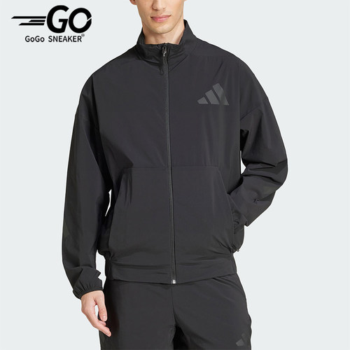 Adidas/阿迪达斯正品新款男士经典立领梭织时尚夹克外套JN9026