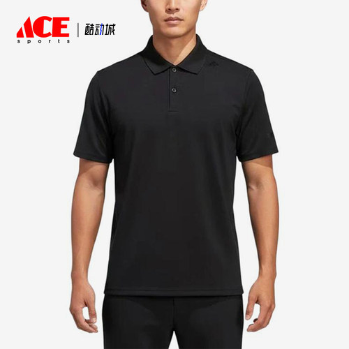 Adidas/阿迪达斯正品纯色套头短袖Polo衫男经典短袖Polo衫KG0818