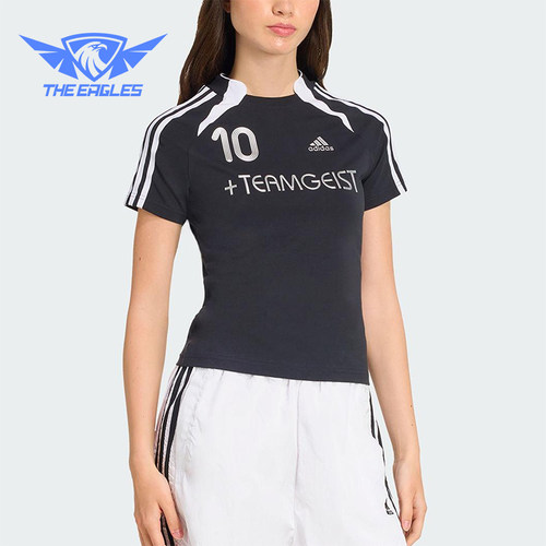 Adidas/阿迪达斯正品2025夏季款女士套头修身运动日常短袖KE9812