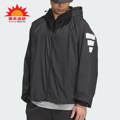 Adidas/阿迪达斯正品新款男士梭织休闲经典户外运动外套JM6234