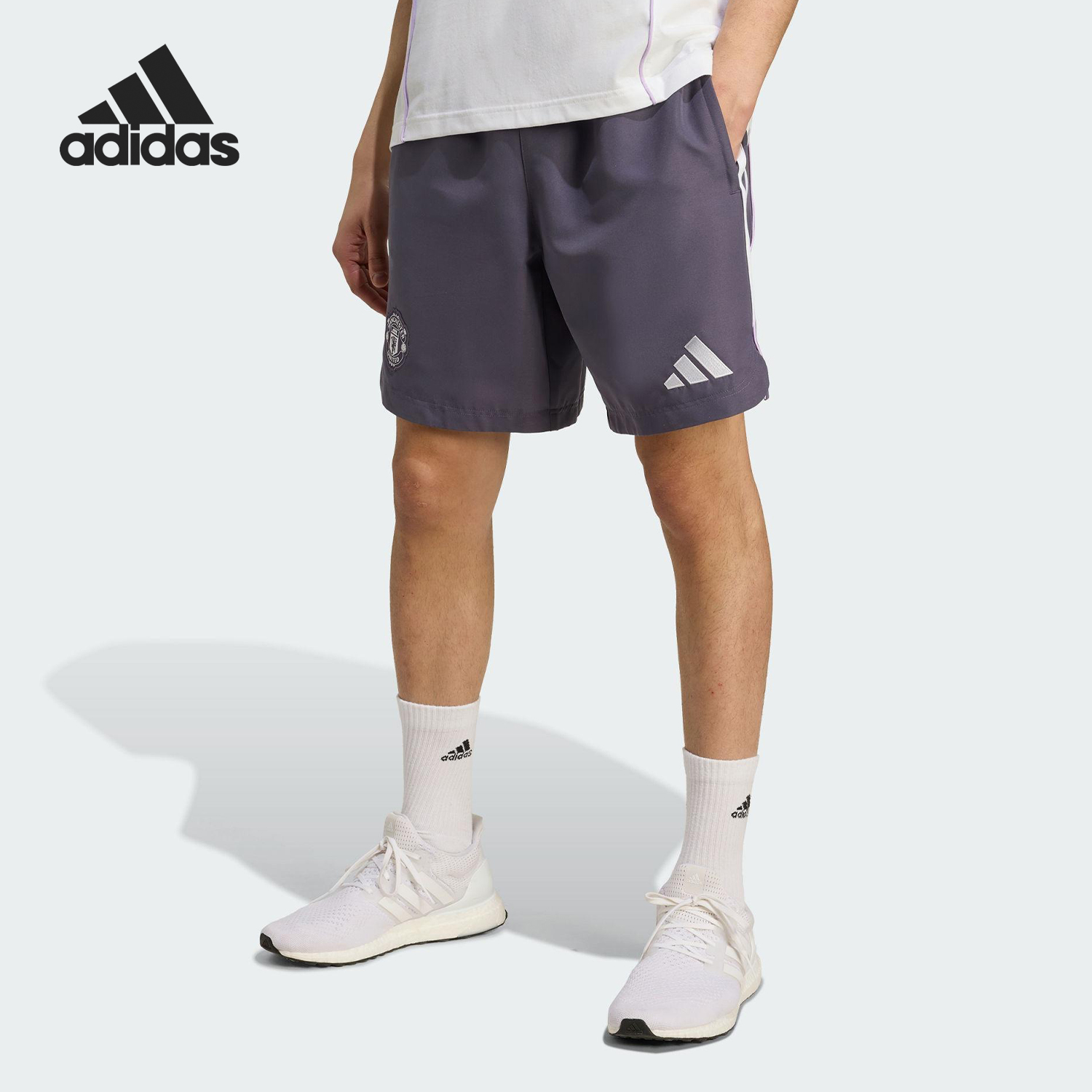 Adidas/阿迪达斯正品2025夏季款男士足球宽松运动短裤JN2826