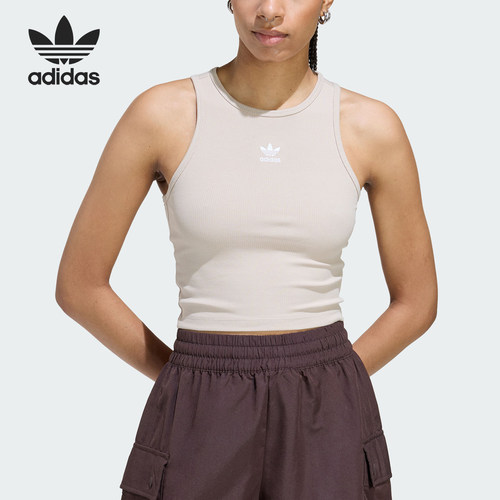 Adidas/阿迪达斯正品三叶草女士运动经典修身T恤针织背心KD3822
