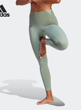 Adidas/阿迪达斯正品 YGA LUX 78 TIG女子紧身运动长裤HR5414