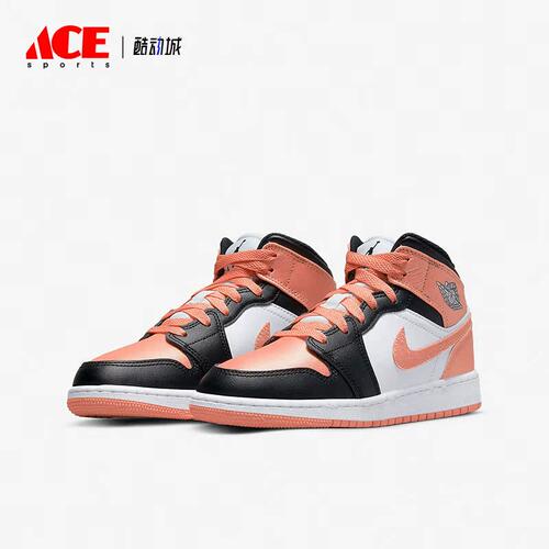 Nike/耐克正品Air Jordan 1 Mid (GS) 大童运动鞋DM9077-108