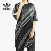 运动连衣裙 三叶草女子圆领短袖 DV2596 阿迪达斯正品 Adidas