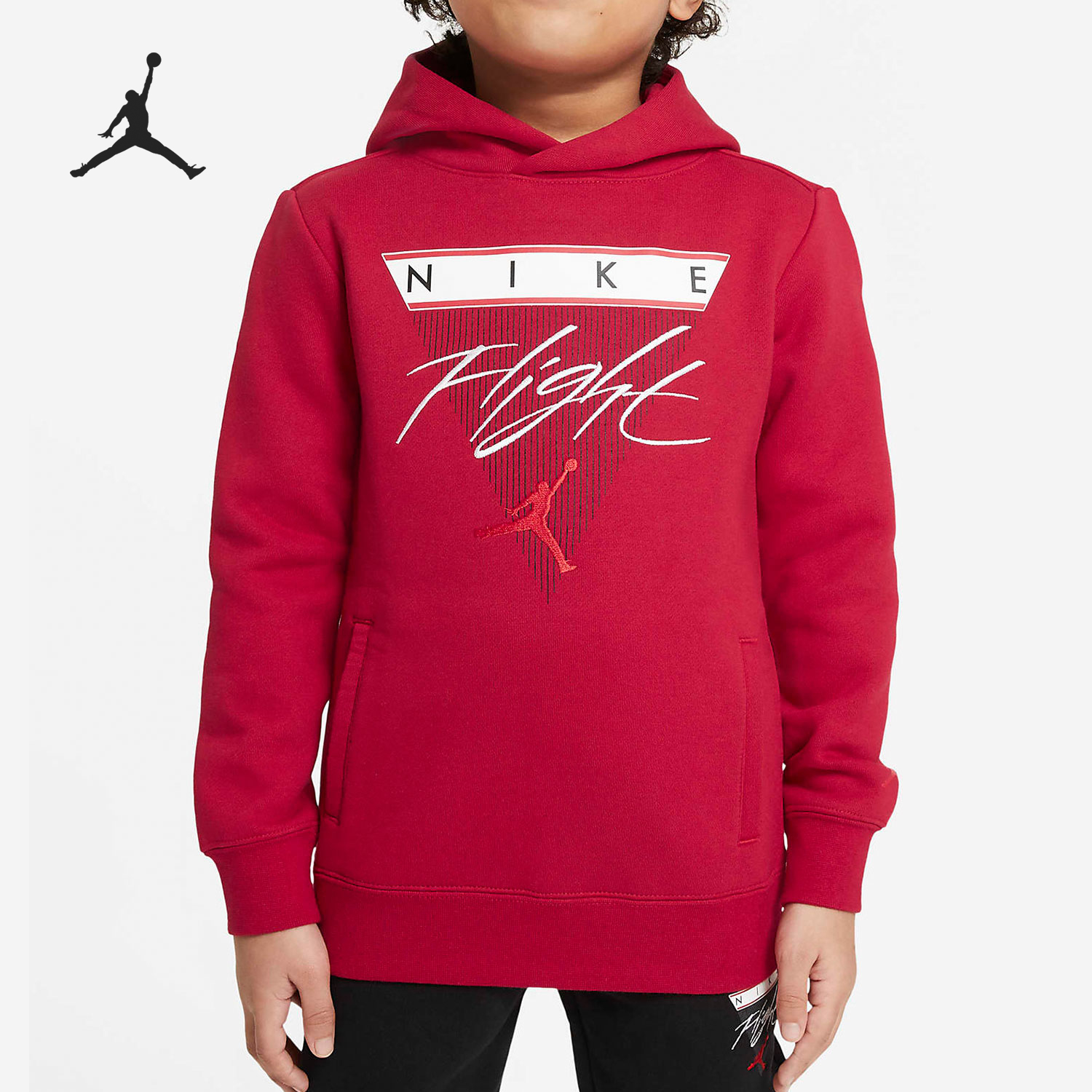 Nike/耐克正品JORDAN大童加绒连帽户外运动卫衣DJ3273-687