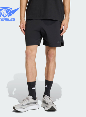 Adidas/阿迪达斯正品ZNEWOVENSHORT新款男黑色经典凉感短裤KD8488
