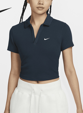 Nike/耐克正品当季新款女士翻领时尚透气POLO衫DV7885-478