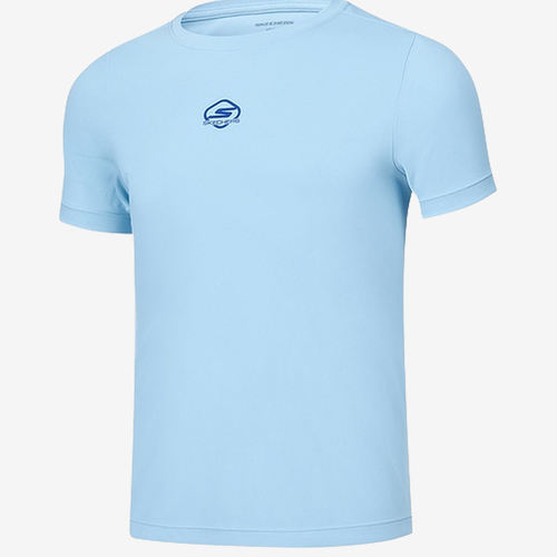 Skechers斯凯奇正品儿童款春夏舒适休闲短袖T恤P225K071-02P7