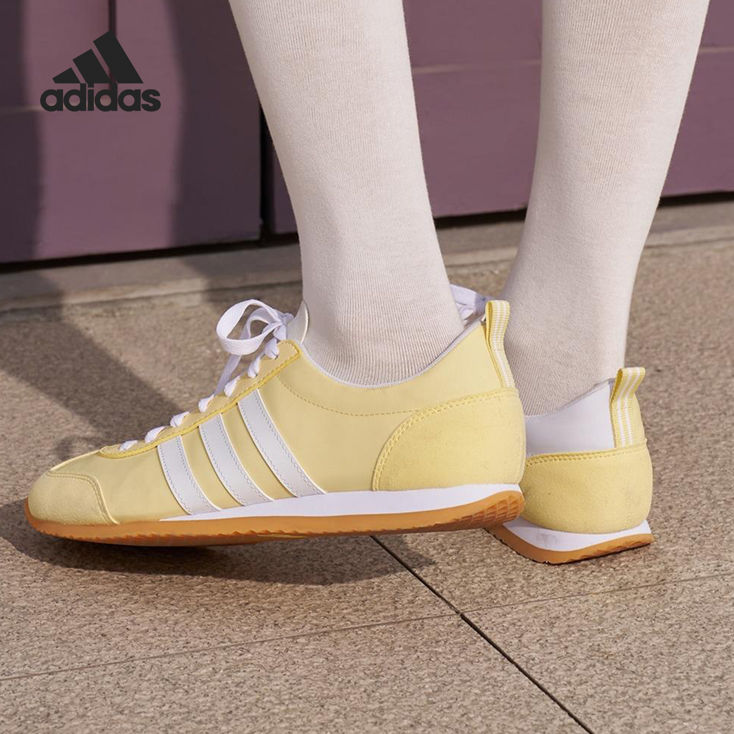 Adidas/阿迪达斯官方正品VS JOG 2.0男女薄底运动休闲鞋JR4651