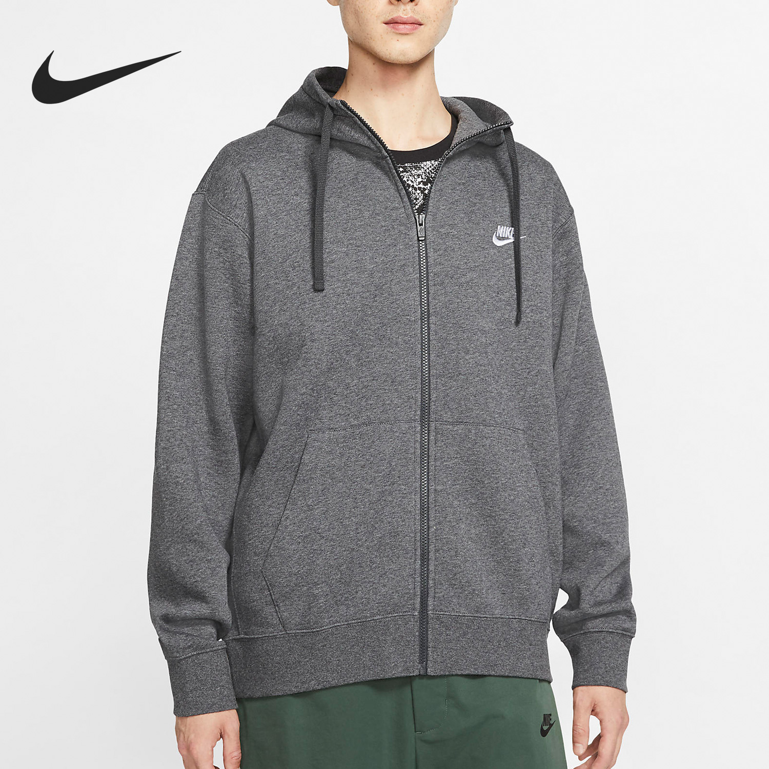 Nike/耐克官方正品秋季新款男子运动休闲简约连帽外套BV2646-071