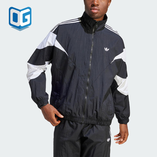 Adidas/阿迪达斯正品三叶草男士宽松复古经典立领运动外套IL2465