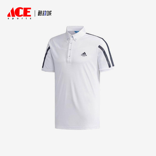 Adidas/阿迪达斯正品男士条纹简约运动透气短袖Polo衫DJ3591