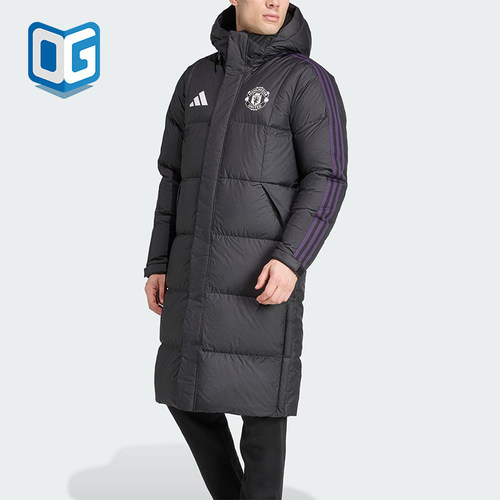 Adidas/阿迪达斯正品2025冬季款男士休闲保暖长款羽绒服JN2889