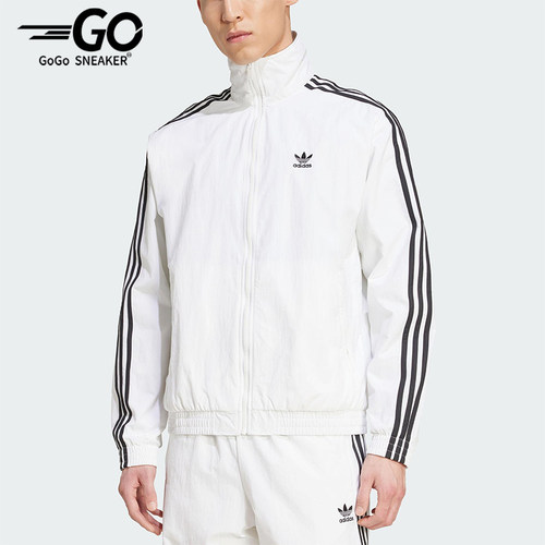 Adidas/阿迪达斯正品三叶草男士运动梭织立领休闲日常外套JY1328