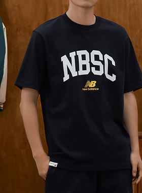 New Balance/NB正品夏季新款男子经典休闲运动短袖T恤5ED25373-BK