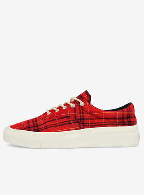 Converse匡威 SKIDGRIP OX红色网格低帮帆布鞋男女休闲鞋169219C