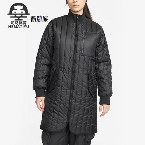 Nike/耐克正品新款女黑色运动休闲日常通勤棉服DQ7746-010