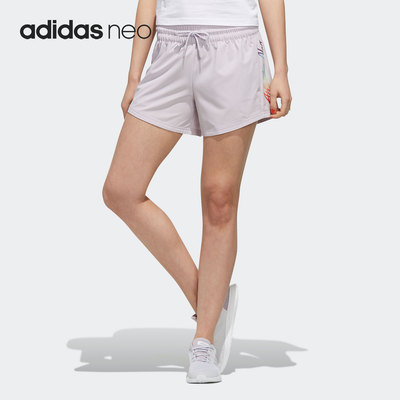 Adidas/阿迪达斯正品NEO新款女子户外运动休闲透气短裤FK9935
