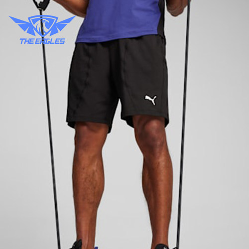 Puma/彪马正品男士松紧透气日常运动五分休闲短裤525715-01