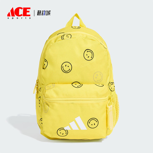 Adidas/阿迪达斯正品SMILEYWORLD男女经典运动满印双肩包JX5643