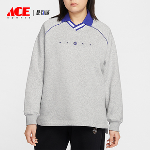 女士日常翻领套头针织卫衣IF0257 Nike 款 2025冬季 043 耐克正品