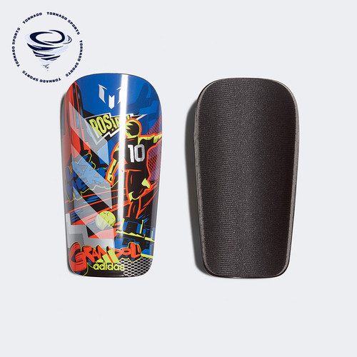 Adidas/阿迪达斯正品MESSI SG CLB大童经典足球运动护腿板FS0309