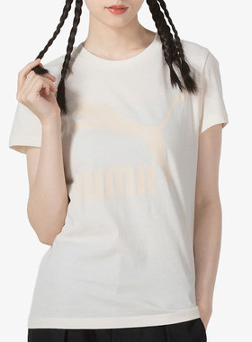 Puma/彪马正品夏季新款女子休闲印花圆领短袖T恤532282-99