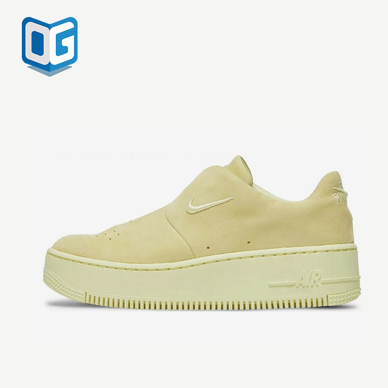 Nike/耐克正品AirForce1SAGEX新款女黄色经典休闲板鞋AO1215-300
